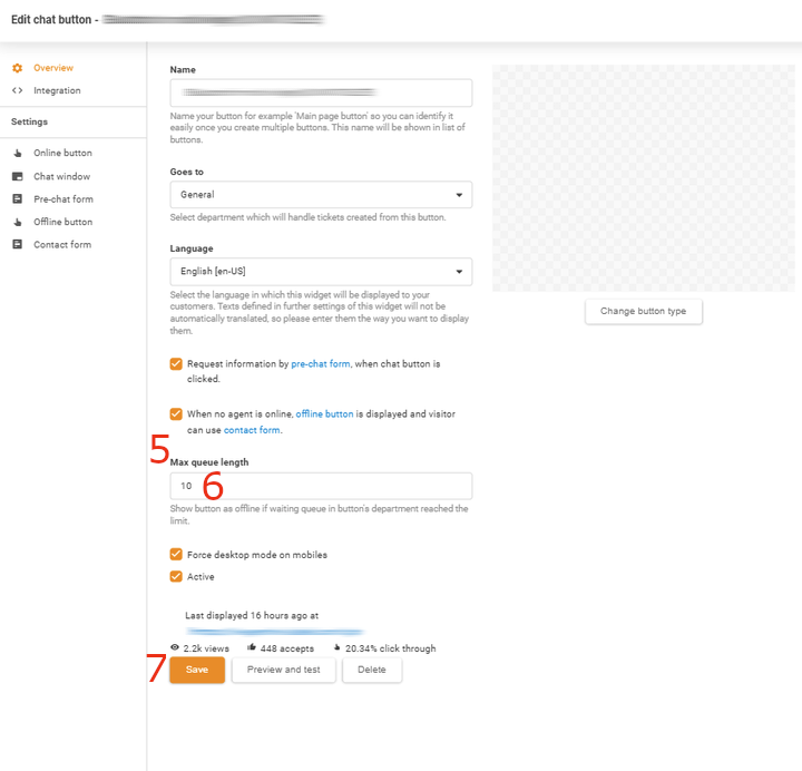 Ändra den maximala kölängden till 10 i LiveAgent