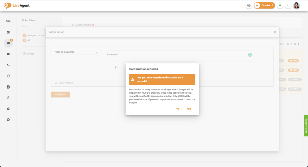 Bekräftelsedialog för massåtgärd