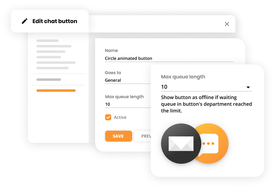Funktioner för maximal kölängd