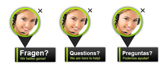 Exempel på flerspråkigt stöd i LiveAgent