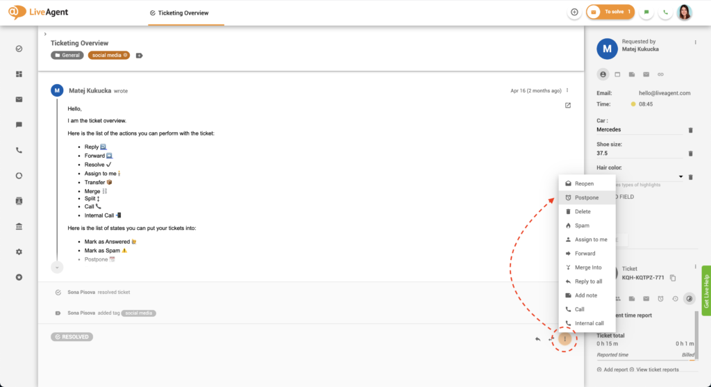 Skjuta upp ett ärende