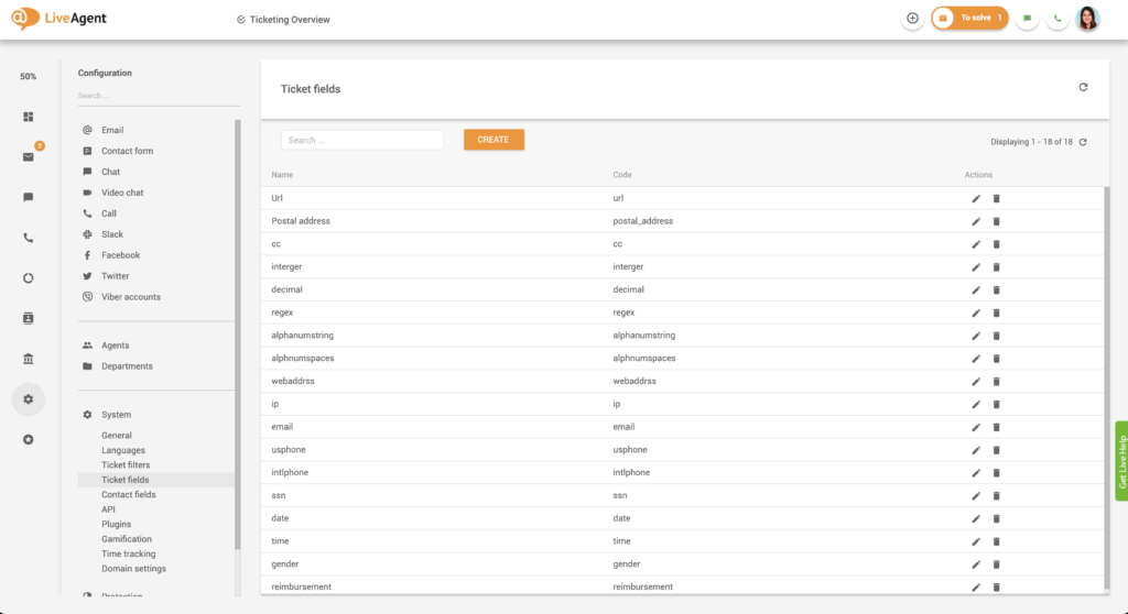Funktioner för ärendefält