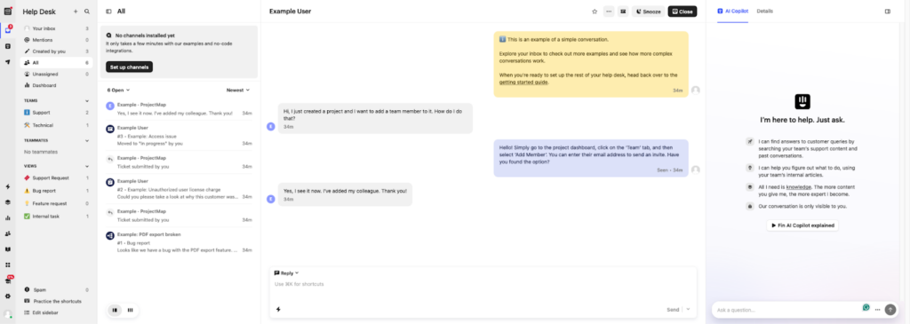 Intercom kundserviceprogramvara