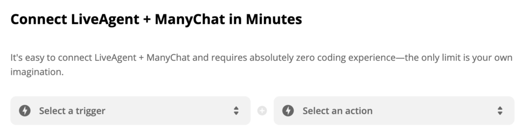 Välja en utlösare och en åtgärd i Zapier