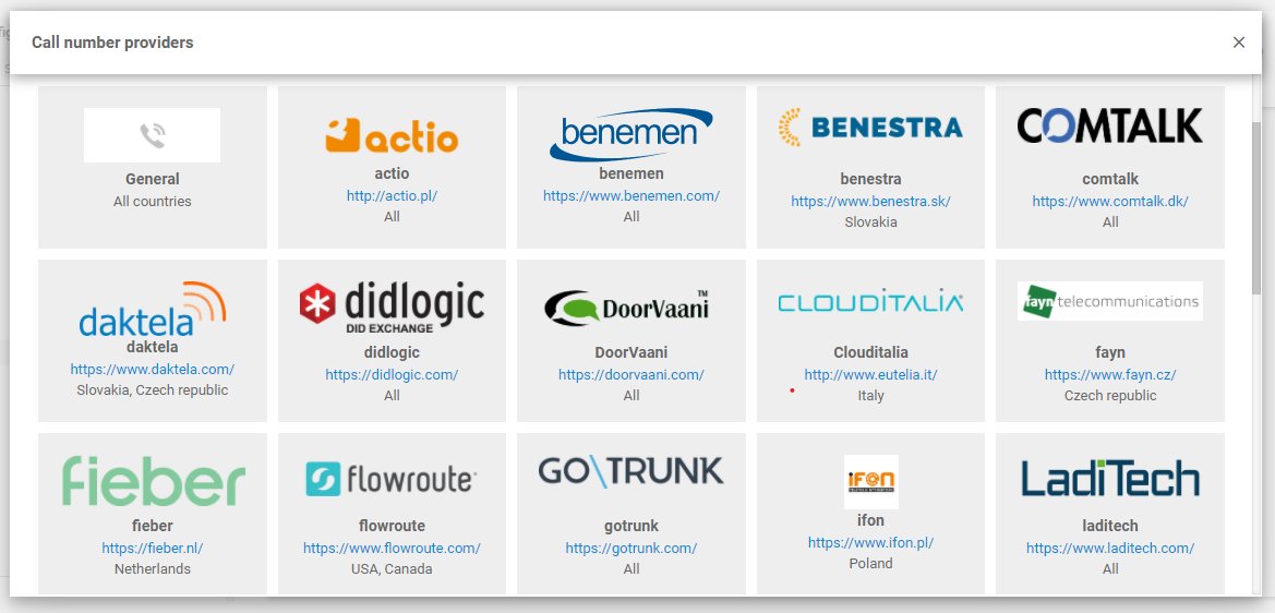Magenta VoIP-integration med LiveAgent