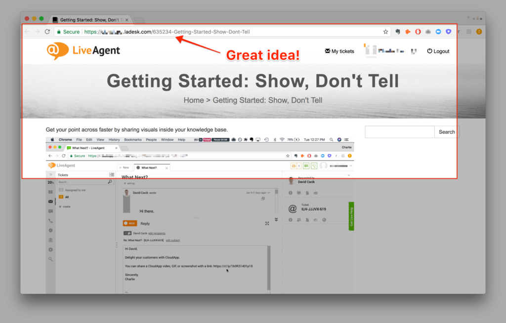 CloudApp redigerings- och annoteringsfunktion
