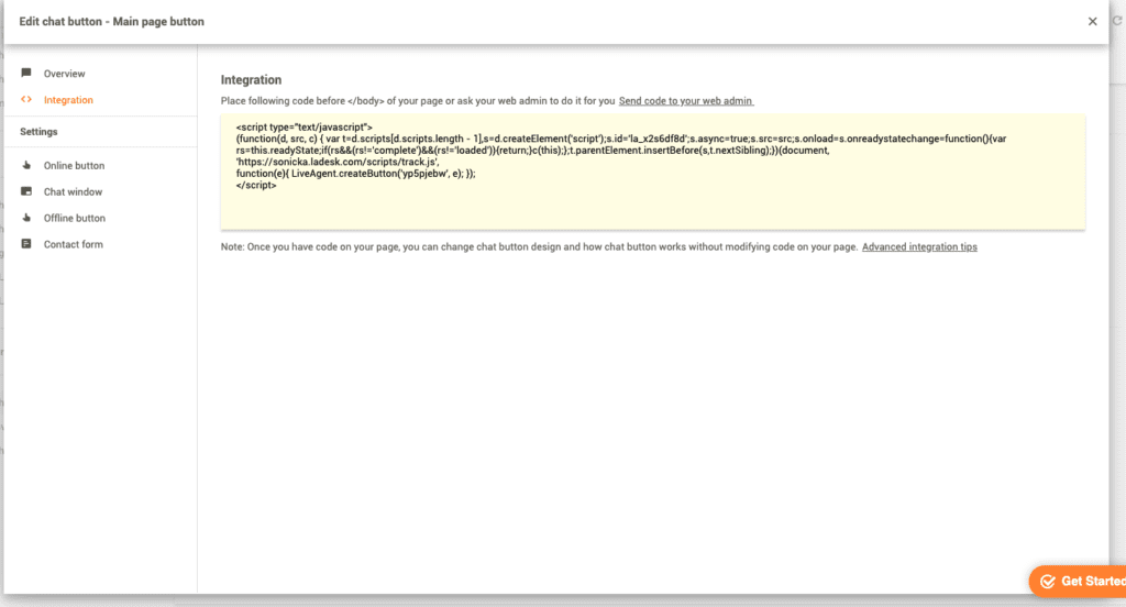Skapa och anpassa en ny chatt-knapp i LiveAgent