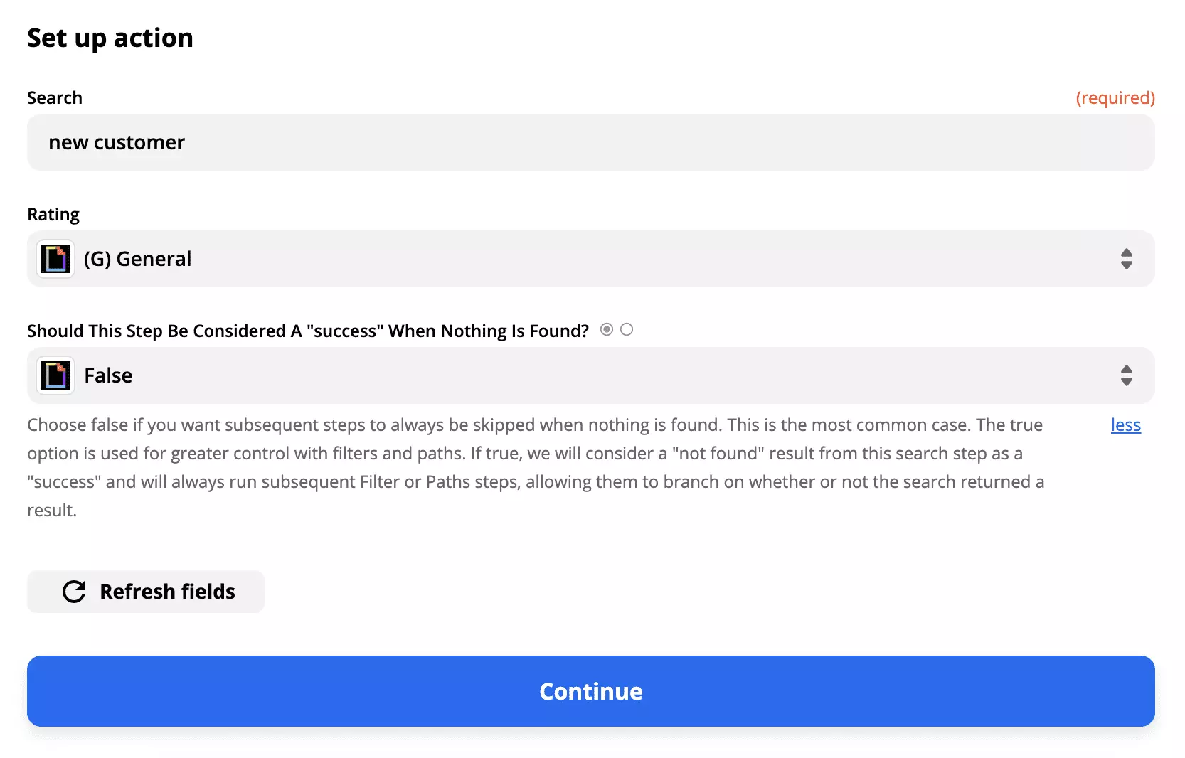 Giphy-åtgärdsinställning i en integration med LiveAgent