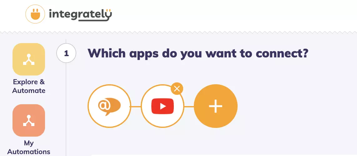 Integrately med appar valda och redo för integration