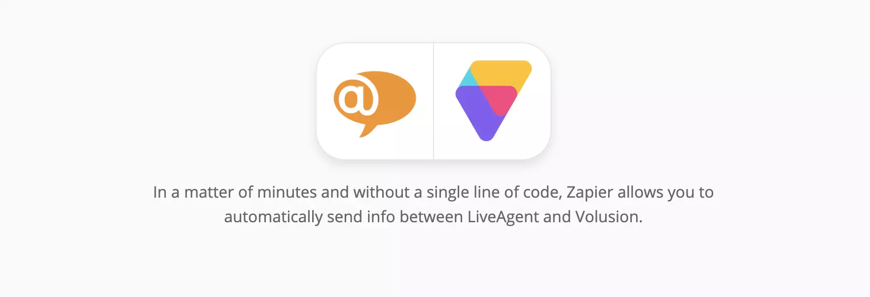 LiveAgent och Volusion-integration på Zapier