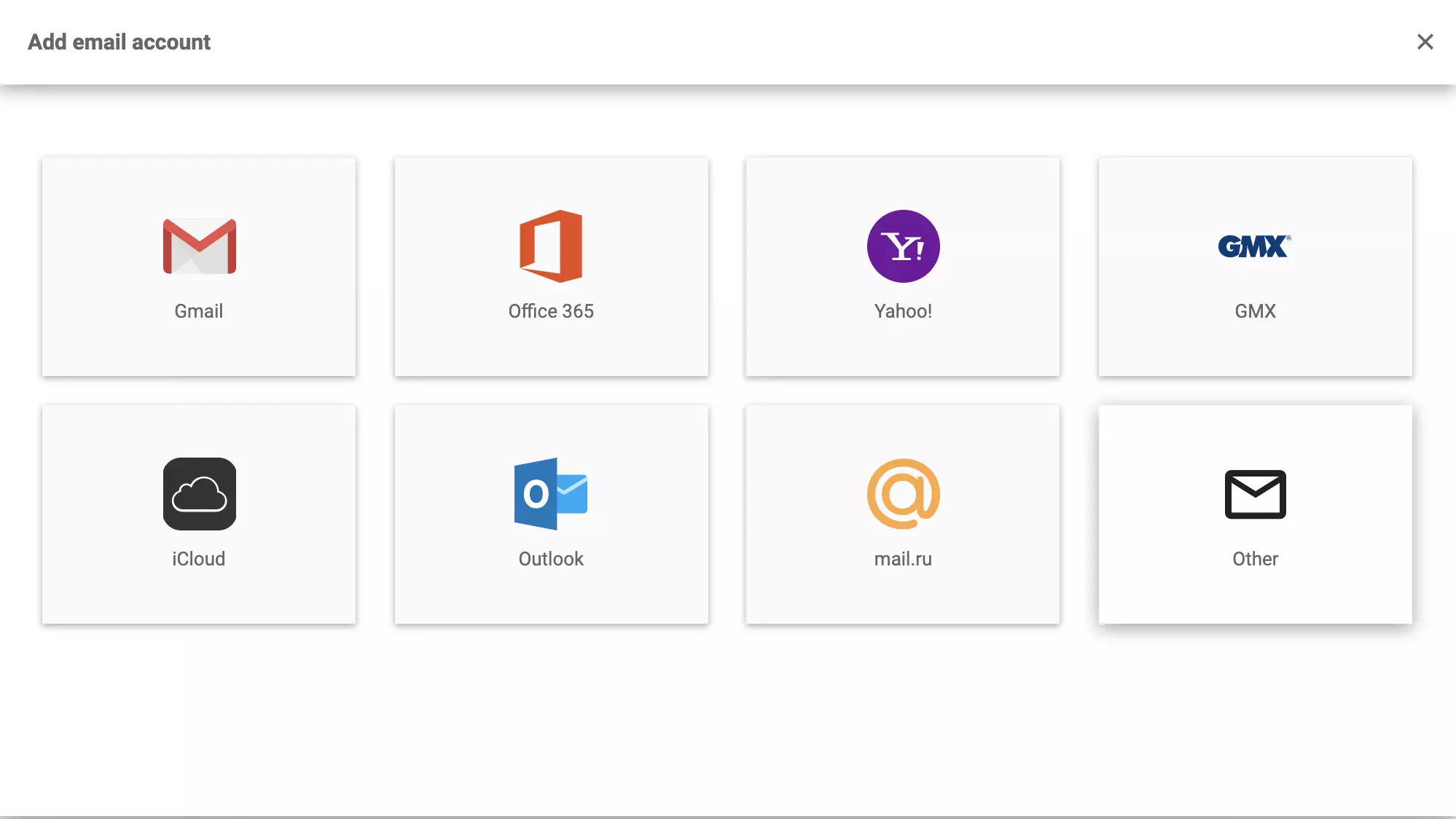 LiveAgent-konfiguration med e-postval