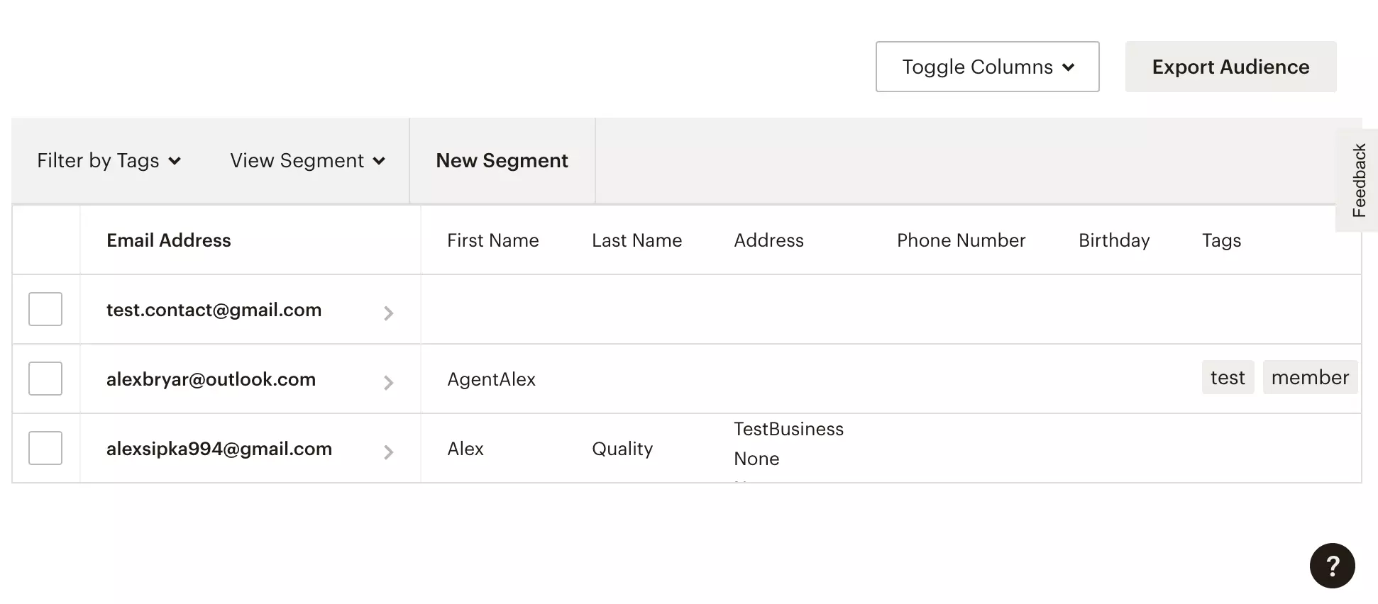 A new subscriber has been added to Mailchimp after successful integration