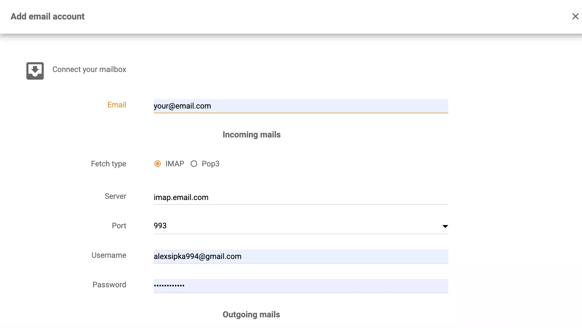 IMAP/POP3 Microsoft Server Exchange setup in LiveAgent