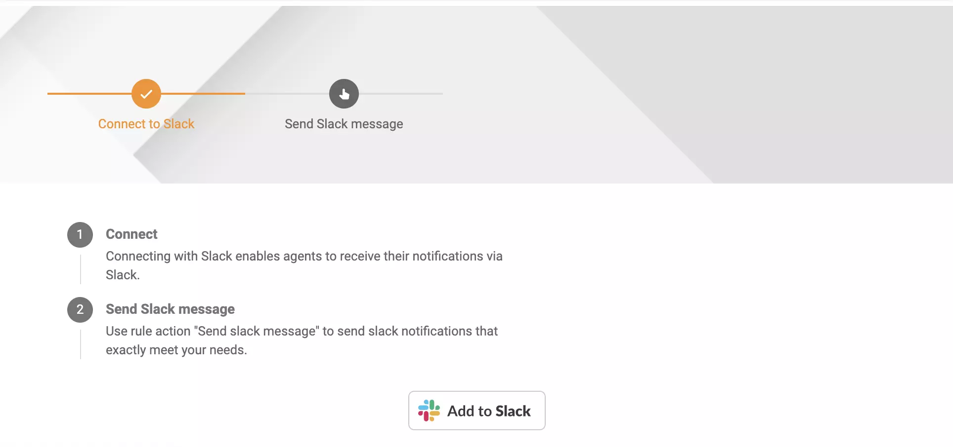 Slack-kanal i LiveAgents konfigurationssektion