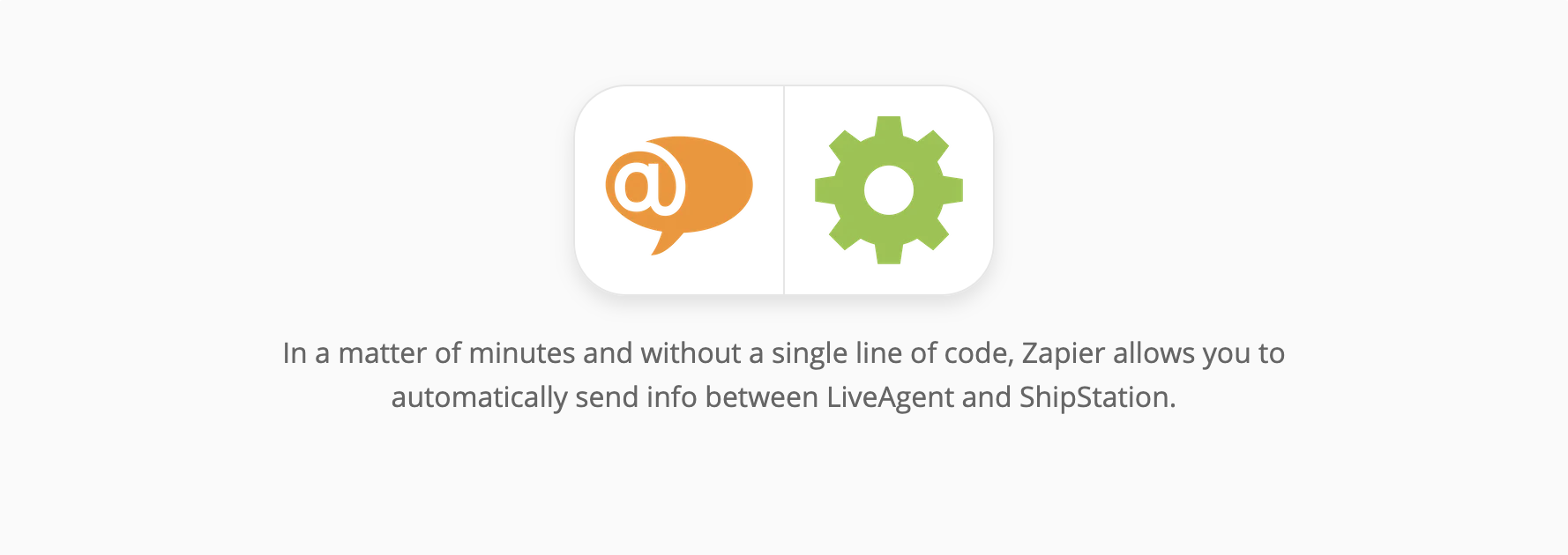 LiveAgent och ShipStation integrationssida på Zapier