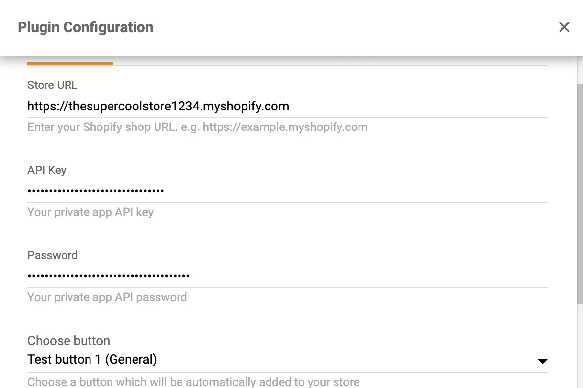 Shopify chat button plugin configuration in LiveAgent