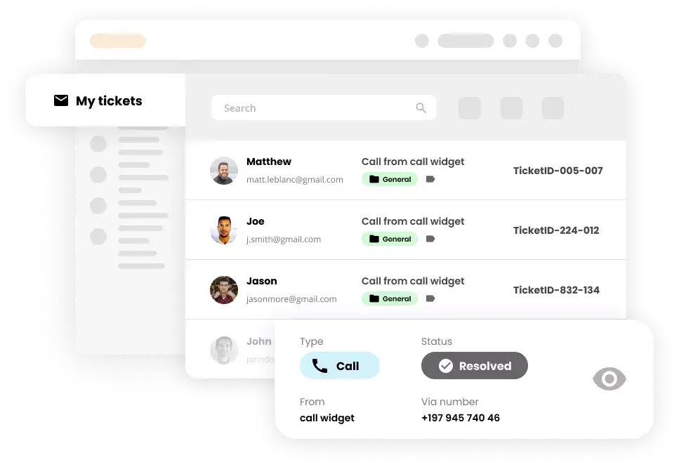 Ticketfunktion i helpdesk-programvara - LiveAgent