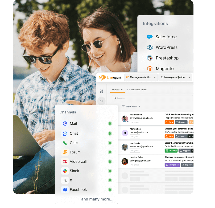Alla kundsupportkanaler samlade i LiveAgent