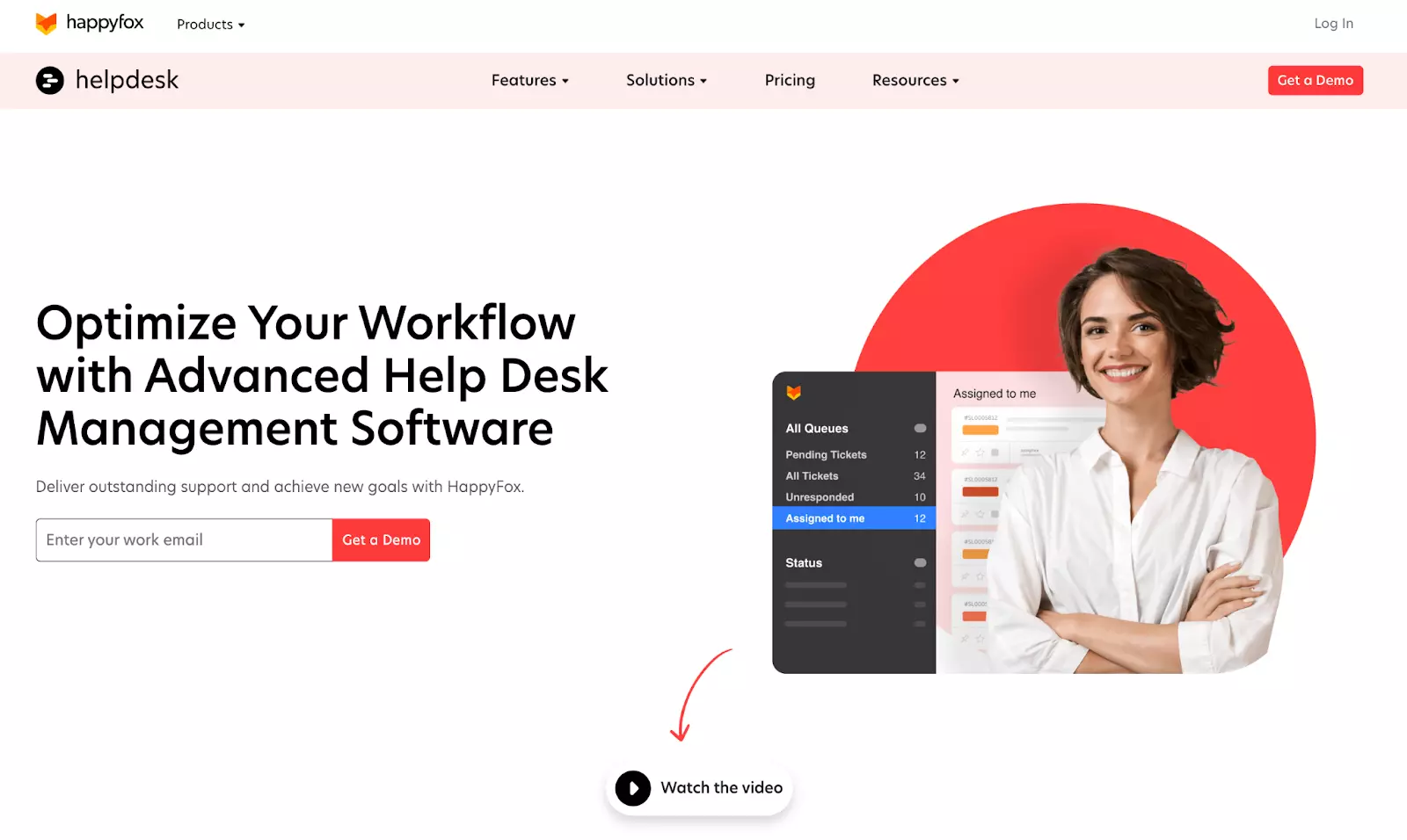 Happyfox helpdesk ticketsystem hemsida