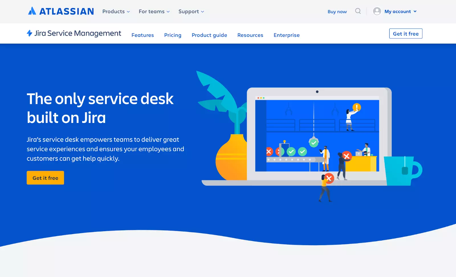 Jira ticketsystem hemsida