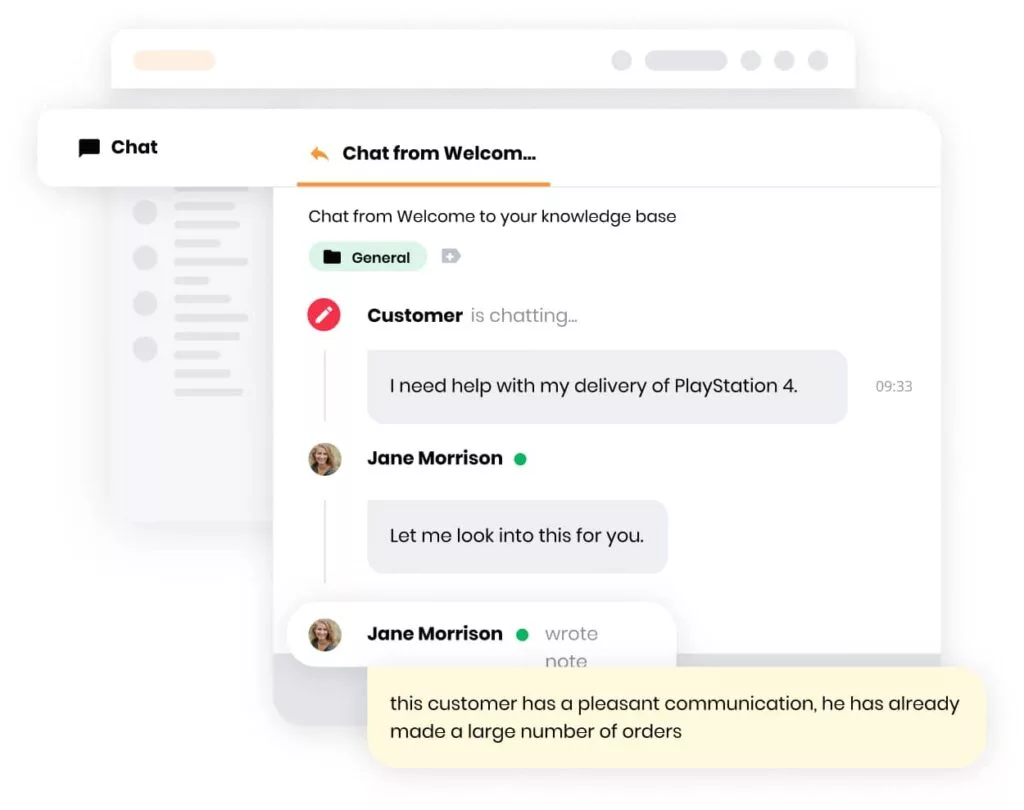 Interna tickets och anteckningar