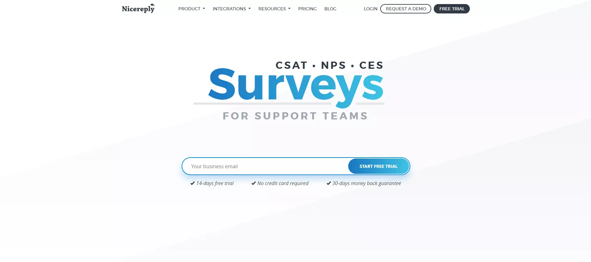 NiceReply homepage