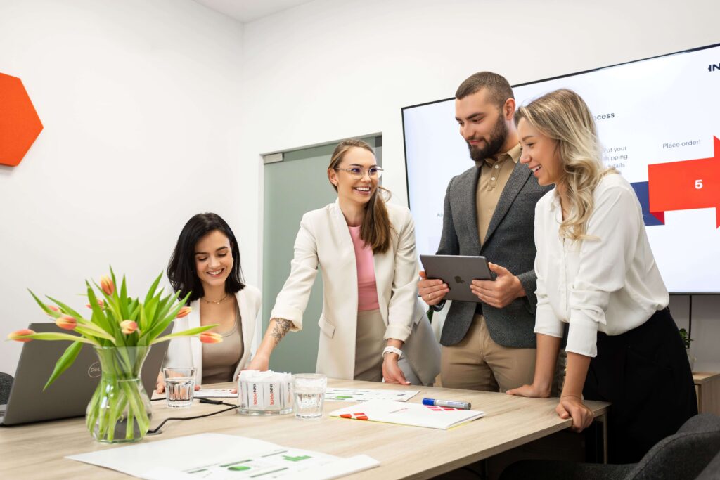 INNPROs kundsupportteam på mötet