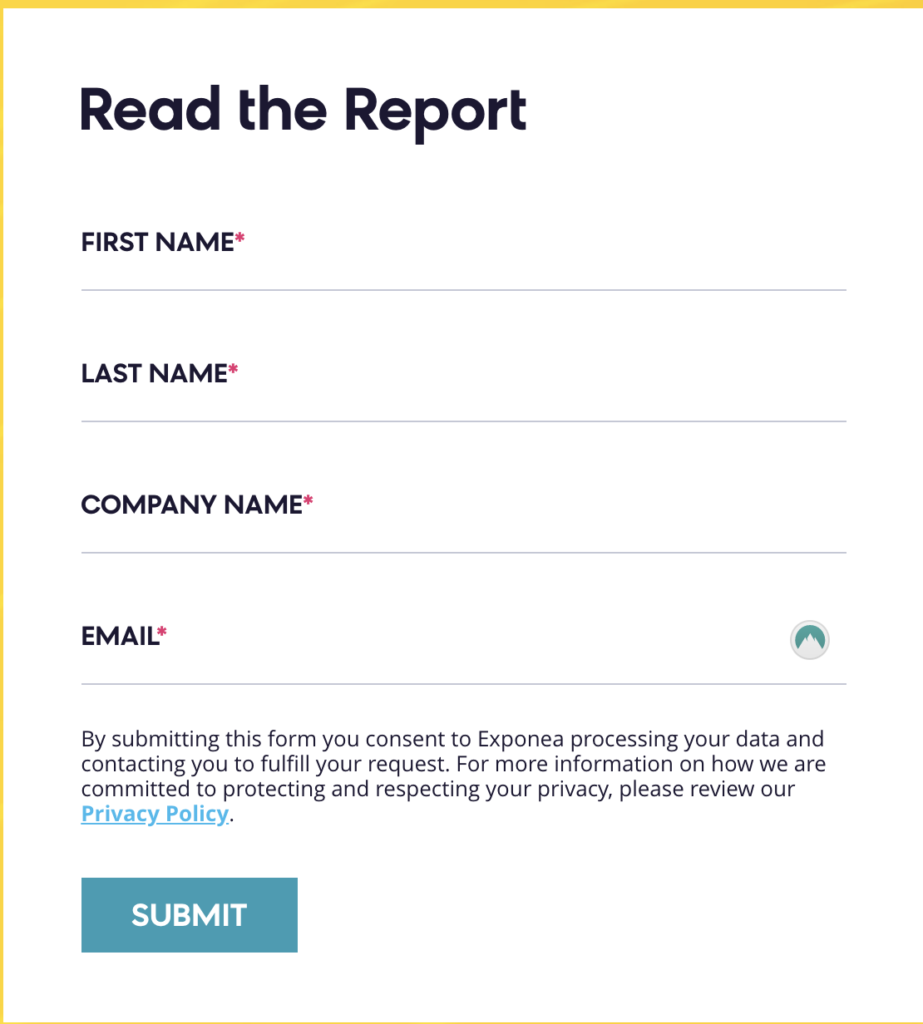 Exponeas låsta rapport