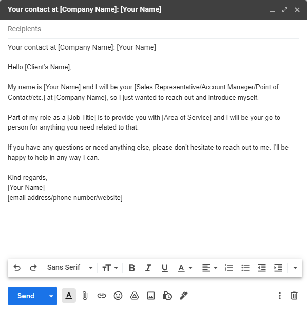 How to introduce yourself in email