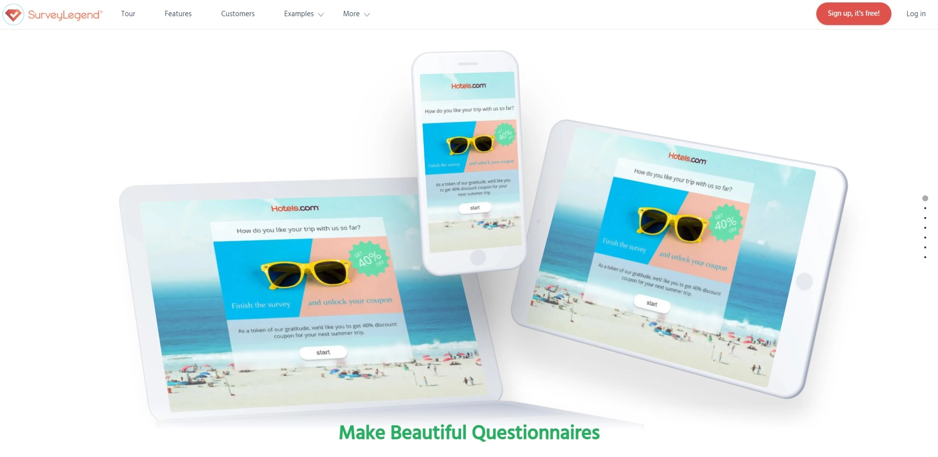 SurveyLegend homepage