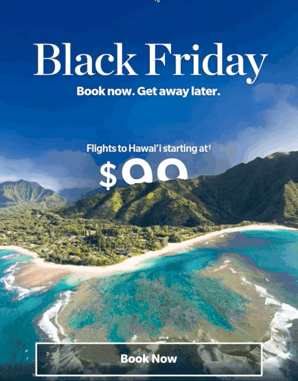 Hawaiian Airlines Black Friday e-postmall
